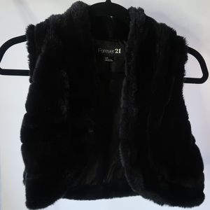 Faux fur vest